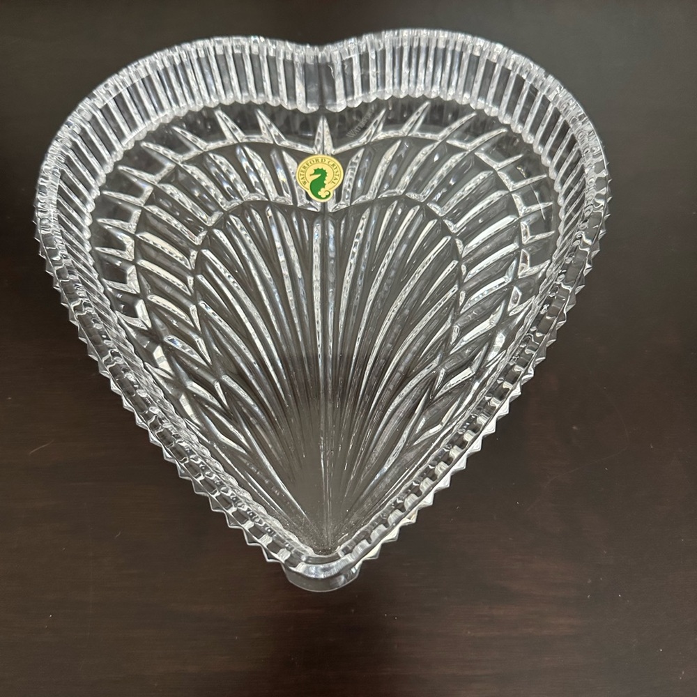 Waterford Crystal Heart-Shaped Dish - Elegant Clear Design